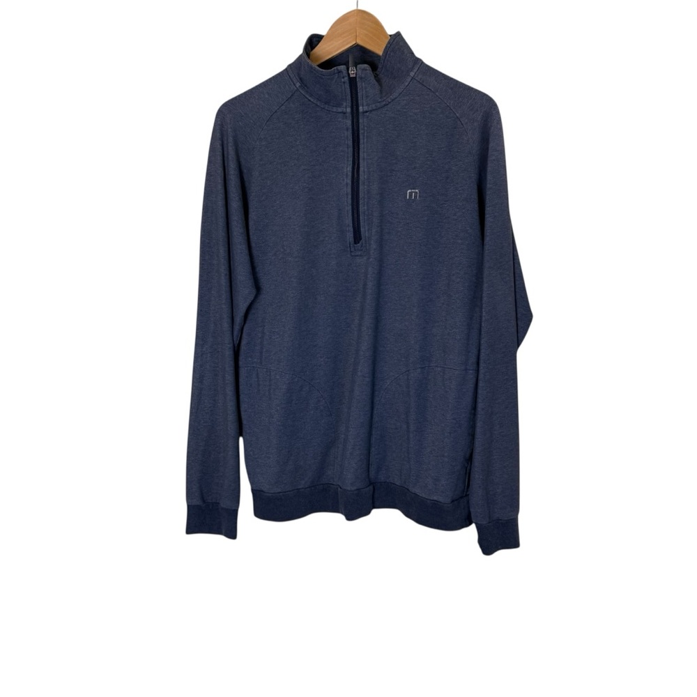 Travis Mathew Zachary Blue Zip-Up Sweater sz M